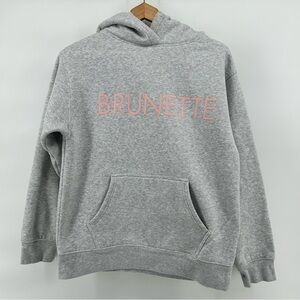 Brunette The Label BRUNETTE Women’s Grey Hoodie Sz S/M Casual Sporty